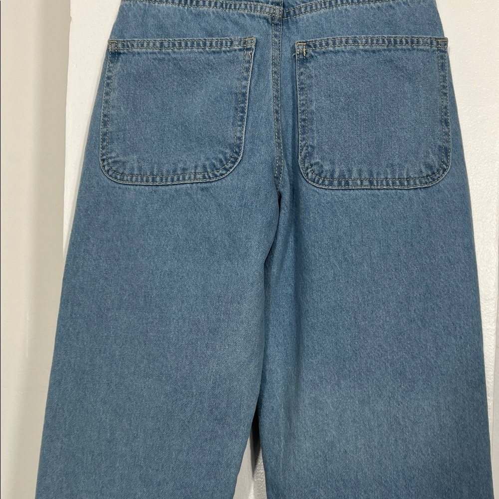 Daisy Street Graphic Straight Leg Jeans - Picture 9 of 11